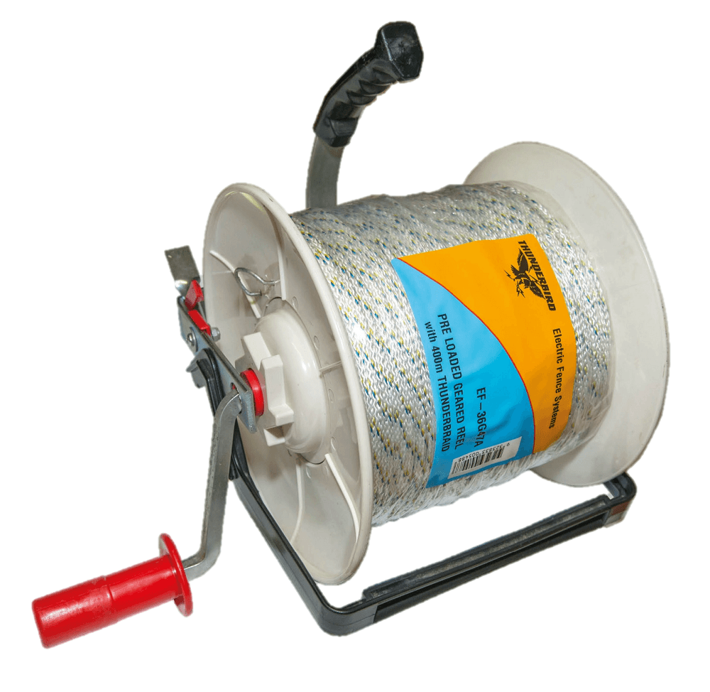 Forcefield Loaded Geared Reel with 400m Polywire