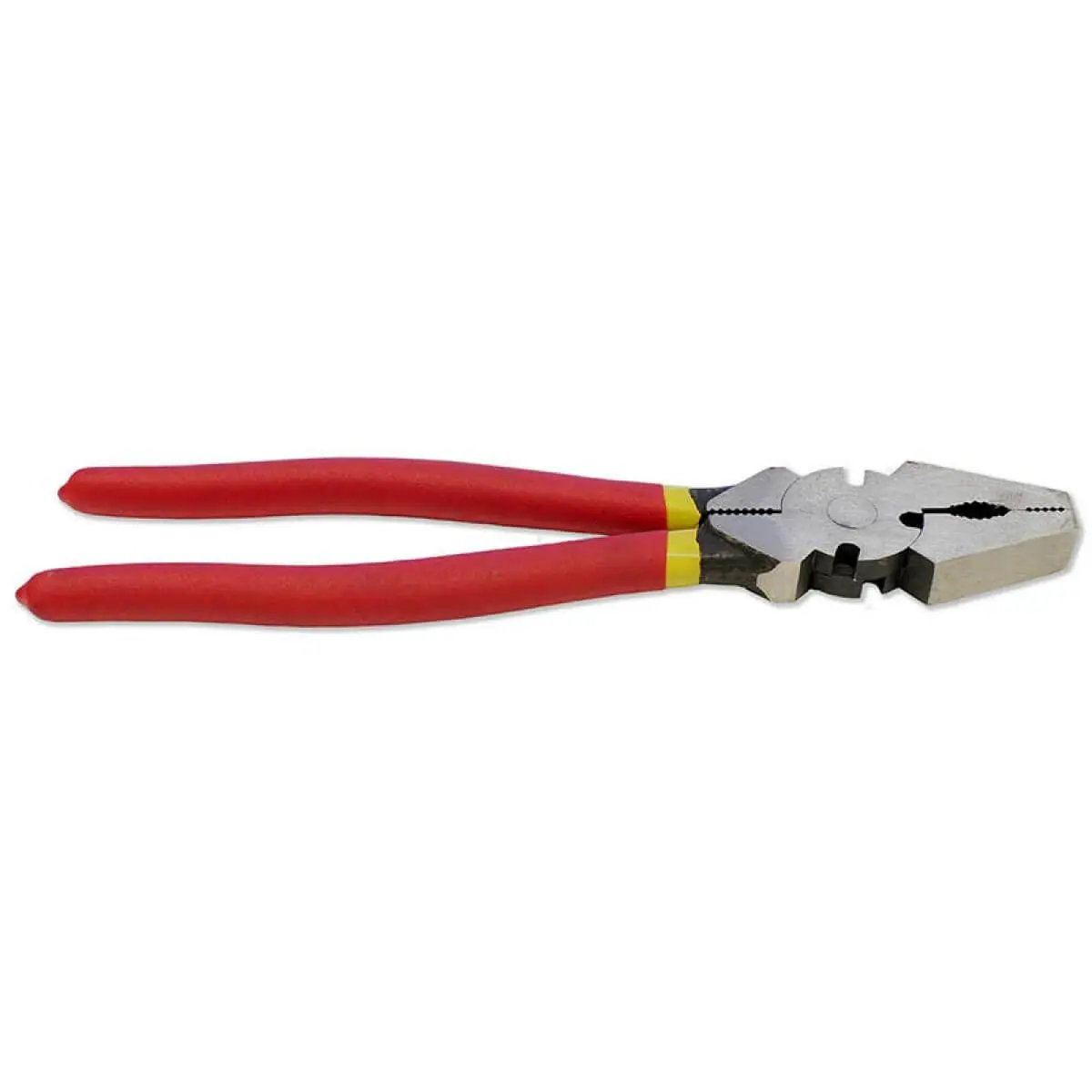 Whites Rural Fencing Pliers Bullnose 250mm with red insulated handles – heavy-duty fencing tool
