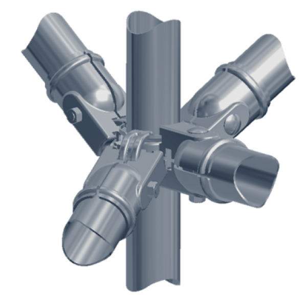FMPC - Universal Connector for Versatile Fence Fitting System GALVANISED - Image 2