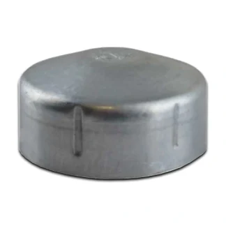 40NB galvanised round steel fence post cap