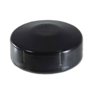 50NB black powder coated round steel fence post cap