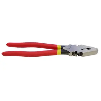 Whites Rural Fencing Pliers Bullnose 300mm with red insulated handles – heavy-duty fencing tool