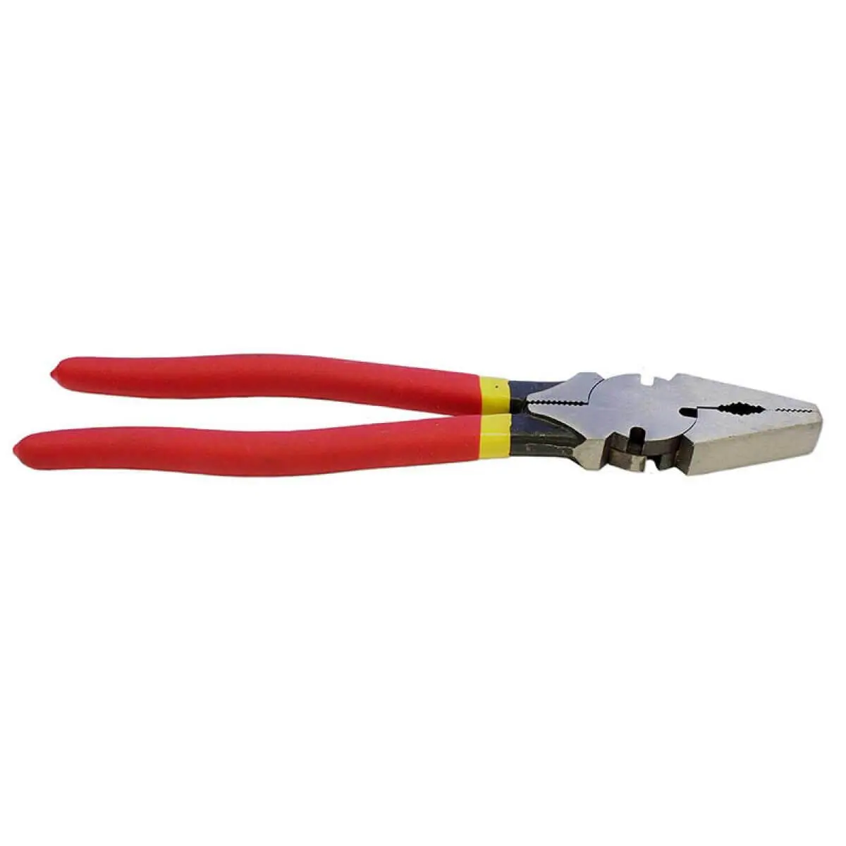 Whites Rural Fencing Pliers Bullnose 300mm with red insulated handles – heavy-duty fencing tool